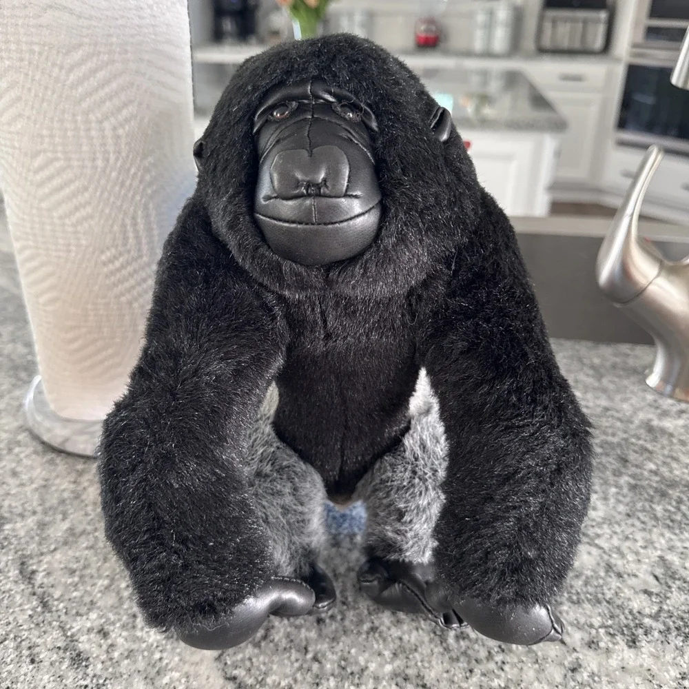 Fiesta Gorilla Silverback Stuffed Animal Plush Toy Black 10